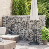 Vidaxl Schanskorf Wand mit Deckel 100x20x150 cm verzinkter Stahl