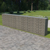 Vidaxl Schanskorf Wand mit Deckel 600x50x150 cm verzinkter Stahl