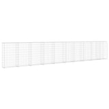Vidaxl Schanskorf Wand mit Deckel 600x30x100 cm verzinkter Stahl