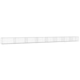 Vidaxl Schanskorf Wand mit Deckel 900x50x50 cm verzinkter Stahl