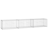 Vidaxl Schanskorf Wand mit Deckel 300x50x50 cm verzinkter Stahl
