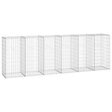 Vidaxl Schanskorf Wand mit Deckel 300x50x100 cm verzinkter Stahl