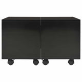 Vidaxl salontafel 60x60x35 cm bewerkt hout hoogglans zwart