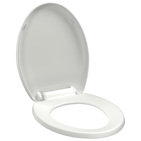 Vidaxl Toilettensitz Soft-Close mit Schnellveröffentlichungsdesign Weiß