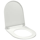 Vidaxl Toilettensitz Soft-Close mit Schnellveröffentlichungsdesign Weiß