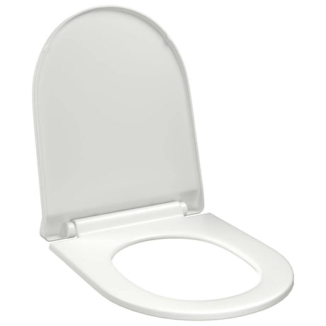 Vidaxl Toilettensitz Soft-Close mit Schnellveröffentlichungsdesign Weiß
