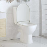 Vidaxl Toilettensitz Soft-Close mit Schnellveröffentlichungsdesign Weiß