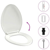 Vidaxl Toilettensitz Soft-Close mit Schnellveröffentlichungsdesign Weiß