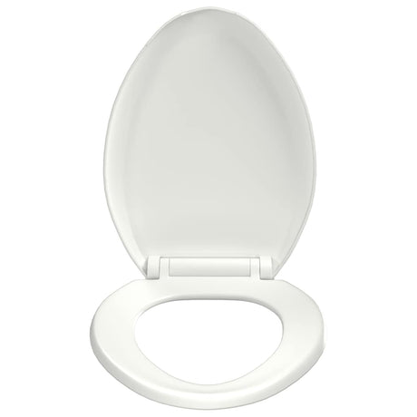 Vidaxl Toilettensitz Soft-Close mit Schnellveröffentlichungsdesign Weiß