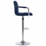 Vidaxl barstoel stof blauw