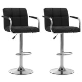 Vidaxl barstoelen 2 st stof zwart
