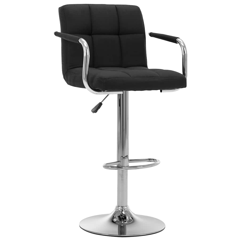 Vidaxl barstoelen 2 st stof zwart