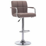 Vidaxl barstoelen 2 st stof taupe