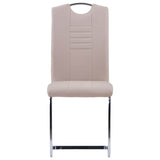 Vidaxl eetkamerstoelen 2 st kunstleer cappuccino