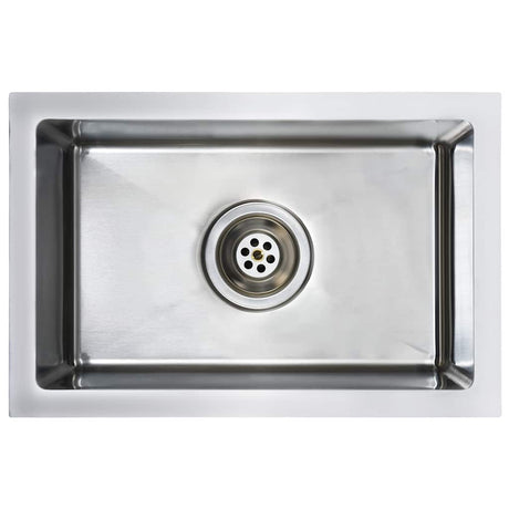 Vidaxl Sink handgefertigt Edelstahl