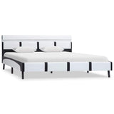 Vidaxl bedframe met led kunstleer wit 160x200 cm