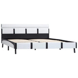 Vidaxl bedframe met led kunstleer wit 160x200 cm