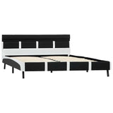 Vidaxl bedframe met led kunstleer zwart 160x200 cm