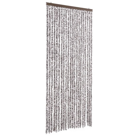 Vidaxl Fly Vorhang 90x220 cm Chenille Brown und Beige