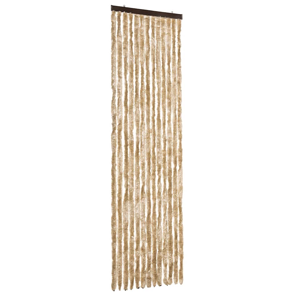 Vidaxl Fly Vorhang 56x185 cm Chenille Beige