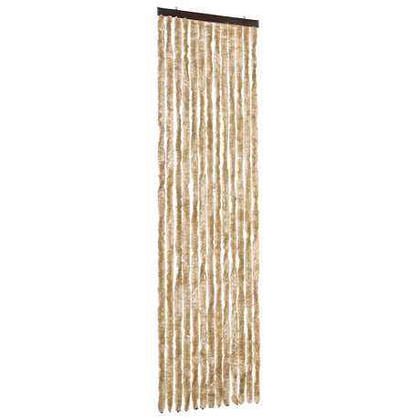 Vidaxl Fly Vorhang 56x185 cm Chenille Beige