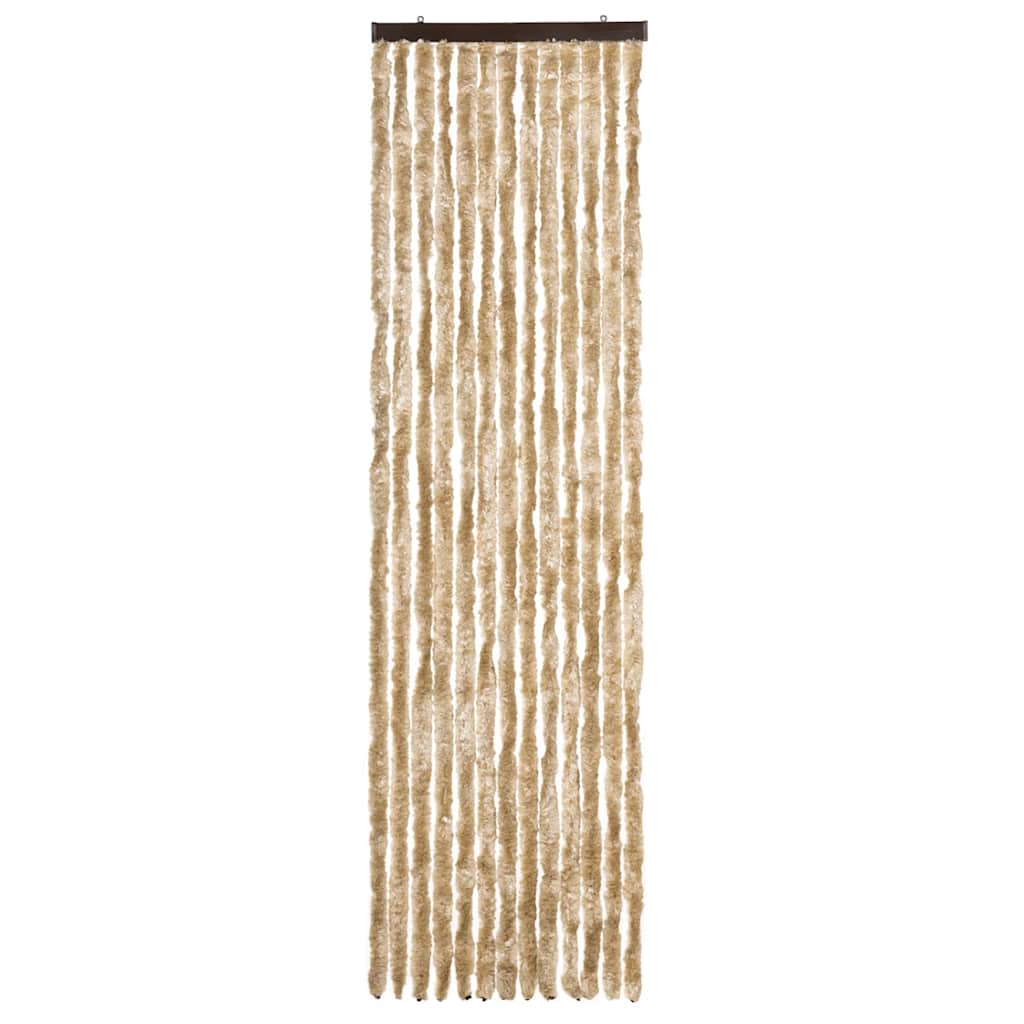 Vidaxl Fly Vorhang 56x185 cm Chenille Beige