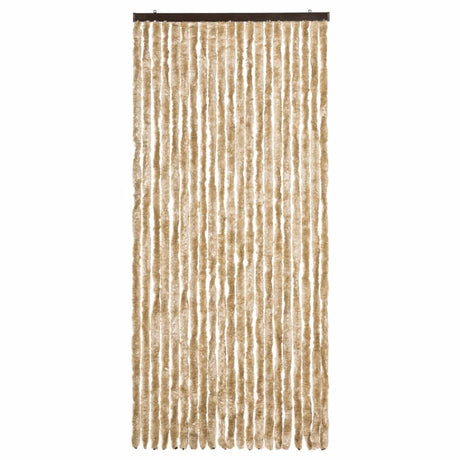 Vidaxl Fly Vorhang 90x220 cm Chenille Beige