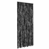 Vidaxl Fly Vorhang 90x220 cm Chenille Anthrazit