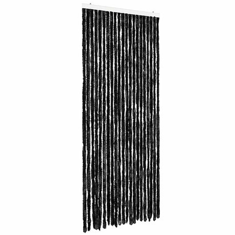 Vidaxl Fly Vorhang 90x220 cm Chenille Anthrazit