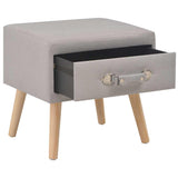 Vidaxl nachtkastjes 2 st 40x35x40 cm stof grijs