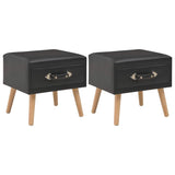Vidaxl nachtkastjes 2 st 40x35x40 cm kunstleer zwart