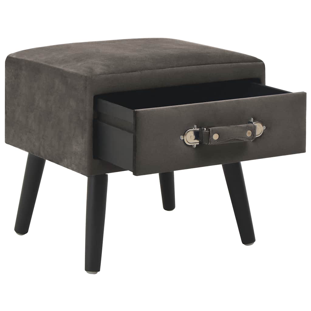 Vidaxl nachtkastjes 2 st 40x35x40 cm fluweel grijs