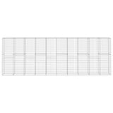 Vidaxl Schanskorf Wand mit Deckel 600x50x200 cm verzinkter Stahl
