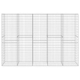Vidaxl Schanskorf Wand mit Deckel 300x50x200 cm verzinkter Stahl