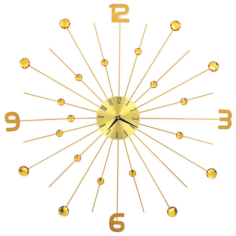 Vidaxl Wanduhr 70 cm Metall Gold gefärbt