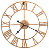 Vidaxl Wanduhr 40 cm Metall Gold gefärbt