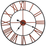 Vidaxl Wanduhr 58 cm Metallrot