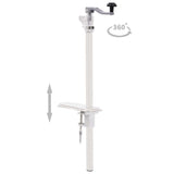Vidaxl Blik Opener 70 cm Aluminium und Edelstahl Silber gefärbt