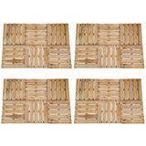 VIDAXL 24 ST Terrassenfliesen 50x50 cm Holzbraun
