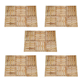 VIDAXL 30 ST Terrassenfliesen 50x50 cm Holzbraun