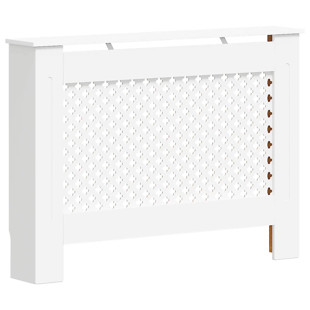 VIDAXL -Radiatorkonstruktion 112x19x81.5 cm MDF Weiß