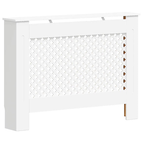 VIDAXL -Radiatorkonstruktion 112x19x81.5 cm MDF Weiß