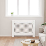 VIDAXL -Radiatorkonstruktion 112x19x81.5 cm MDF Weiß