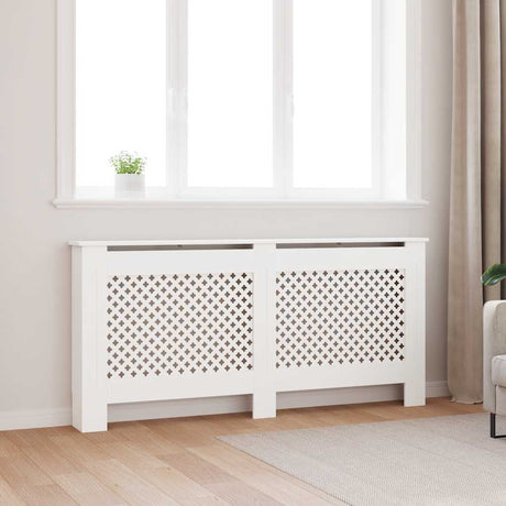 VIDAXL -Radiatorkonstruktion 172x19x81.5 cm MDF Weiß