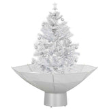 Vidaxx Weihnachtsbaum schneit mit Schirmfuß 75 cm weiß