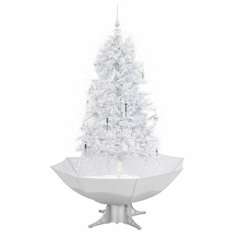 Vidaxl Weihnachtsbaum schneit mit Regenschirme 170 cm Weiß