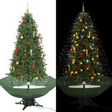 Vidaxl Weihnachtsbaum schneit mit Regenschirm 190 cm Grün