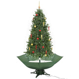 Vidaxl Weihnachtsbaum schneit mit Regenschirm 190 cm Grün