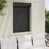 Vidaxl roljaloezie antraciet 70 x 100 cm aluminium en polyurethaan