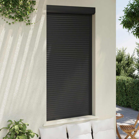 Vidaxl roljaloezie antraciet 110 x 220 cm aluminium en polyurethaan